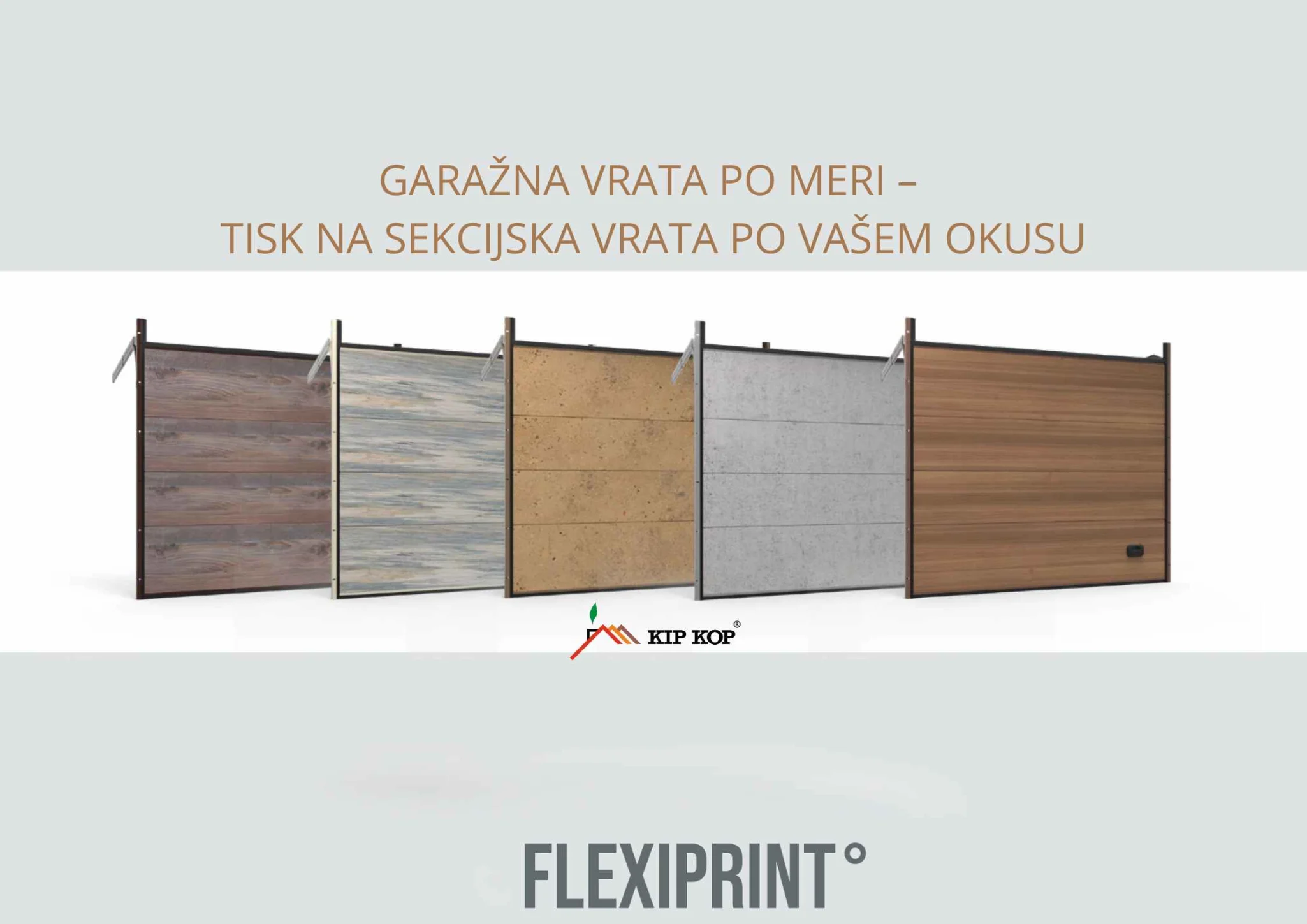 Garažna vrata po meri – tisk na sekcijska vrata po vašem okusu